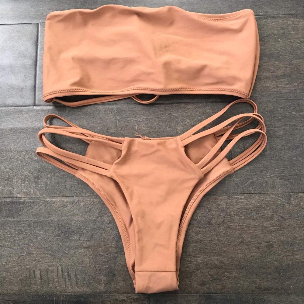 Tobi light brown/camel never worn bikini
